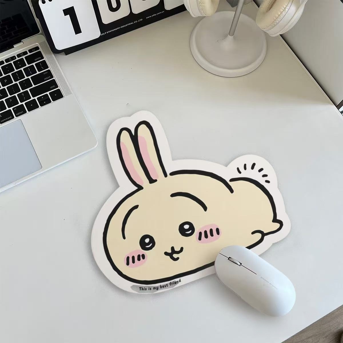 Leather Desk Pad - แผ่นรองเมาส์หนังรูปทรงพิเศษลายการ์ตูนชิอิคาวะ จิยิ อุซางิ ฮาจิวาระ แผ่นรองยาง แผ่นรองโต๊ะ