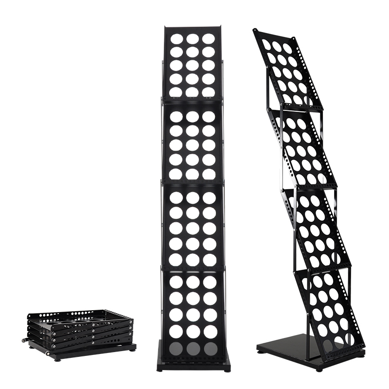 Magazine Holder Rack - พับโลหะโบรชัวร์นิตยสารแคตตาล็อกเอกสารผู้ถือ Rack เหล็ก Pop Up