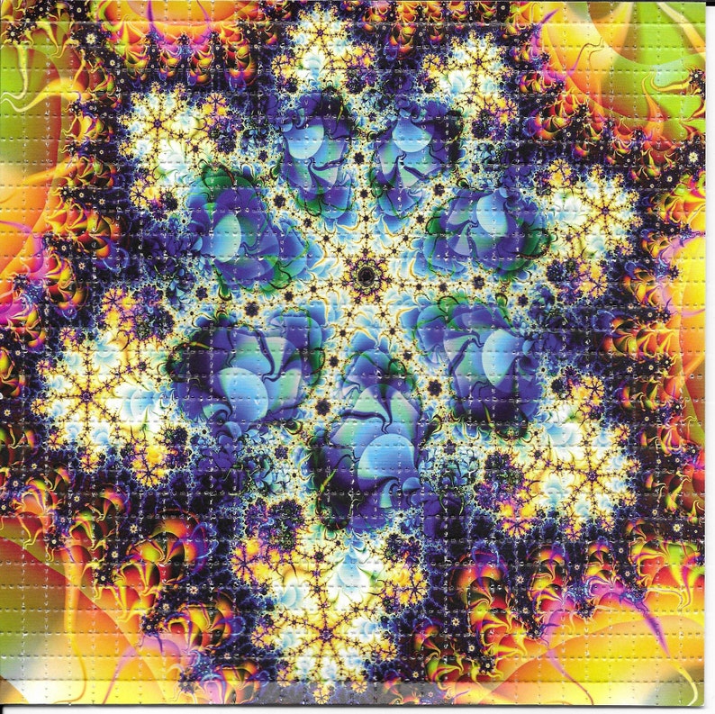 Ink Blotter Paper - Fractal Psychedelic LSD กรดฟรี Blotter Art
