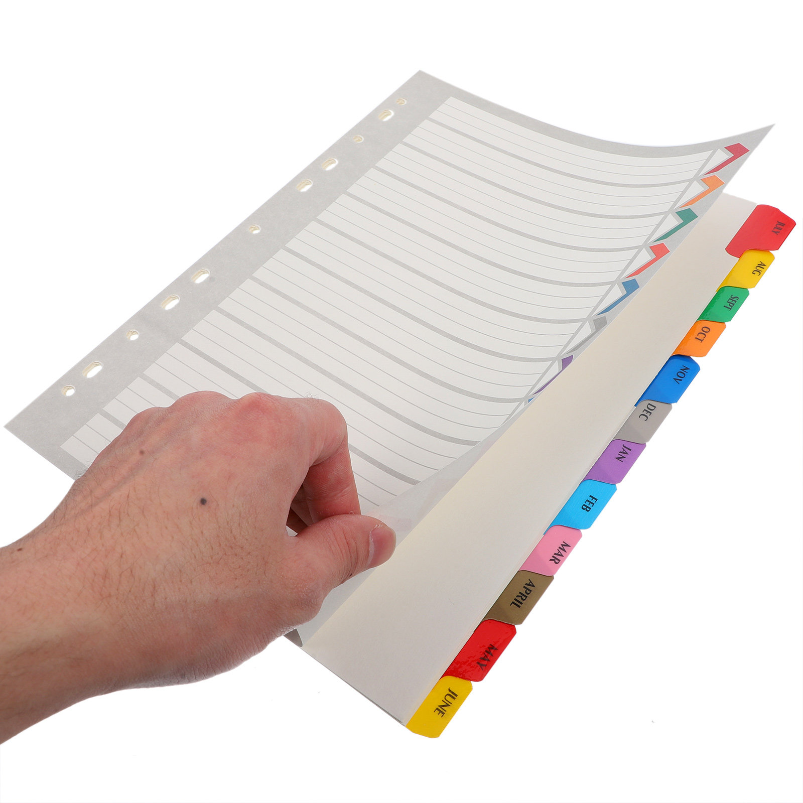แผ่นแบ่งเอกสารแบบถอดได้ 12 แผ่ - Tab Divider A4 บทวิจารณ์และราคา