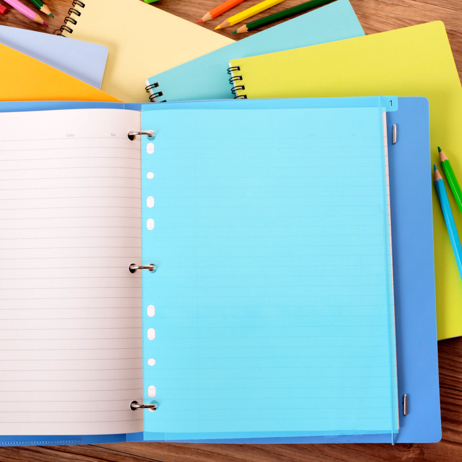 แผ่นแบ่งแฟ้ม 5 ชิ้น แผ่นพลาสติ - Tab Divider A4 บทวิจารณ์และราคา