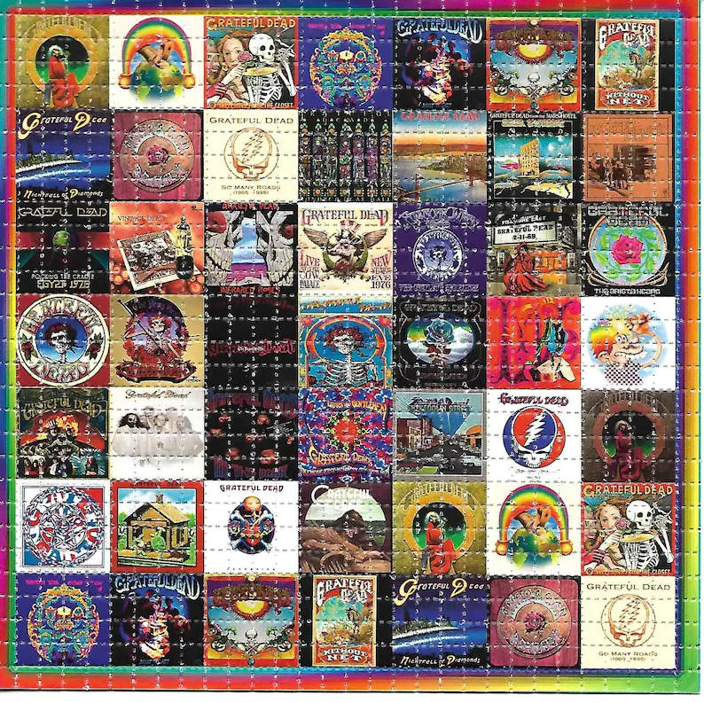60s อัลบั้ม Psychedelic LSD/กร - Ink Blotter Paper บทวิจารณ์และราคา