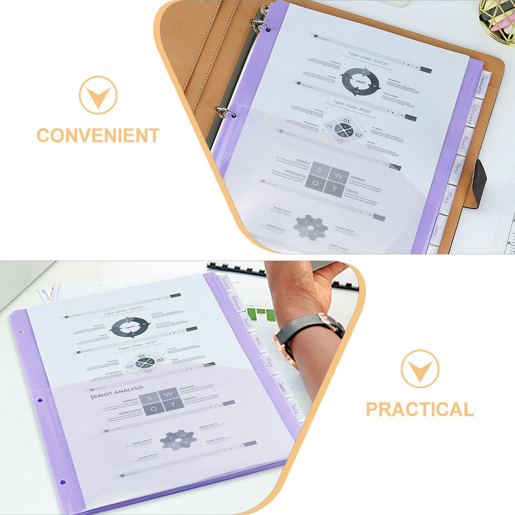 2 ชุดแผ่นแบ่งเอกสารใส PP ขนาด  - Tab Divider A4 บทวิจารณ์และราคา