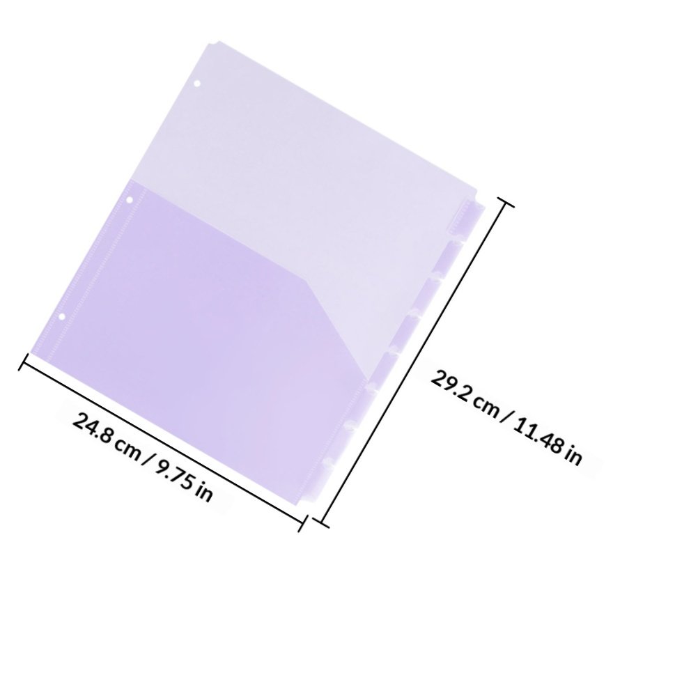 2 ชุดแผ่นแบ่งเอกสารใส PP ขนาด  - Tab Divider A4 บทวิจารณ์และราคา