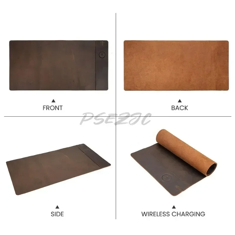 แผ่นรองเมาส์หนังวัววินเทจพร้อม - Leather Desk Pad บทวิจารณ์และราคา