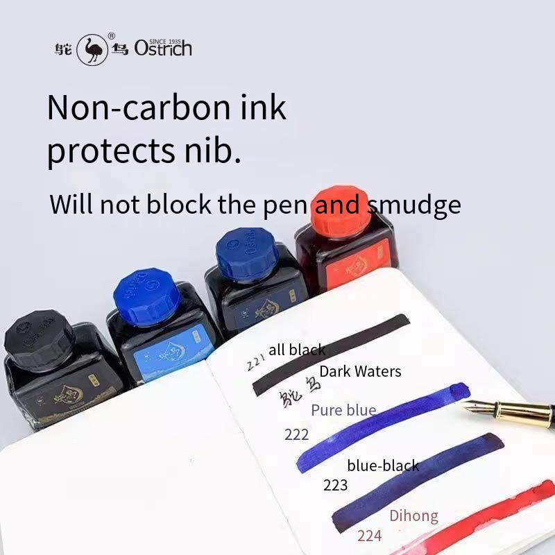 หมึกปากกาหมึกซึมอสทริช 2-ซีรีส - Fountain Pen Bottled Ink บทวิจารณ์และราคา