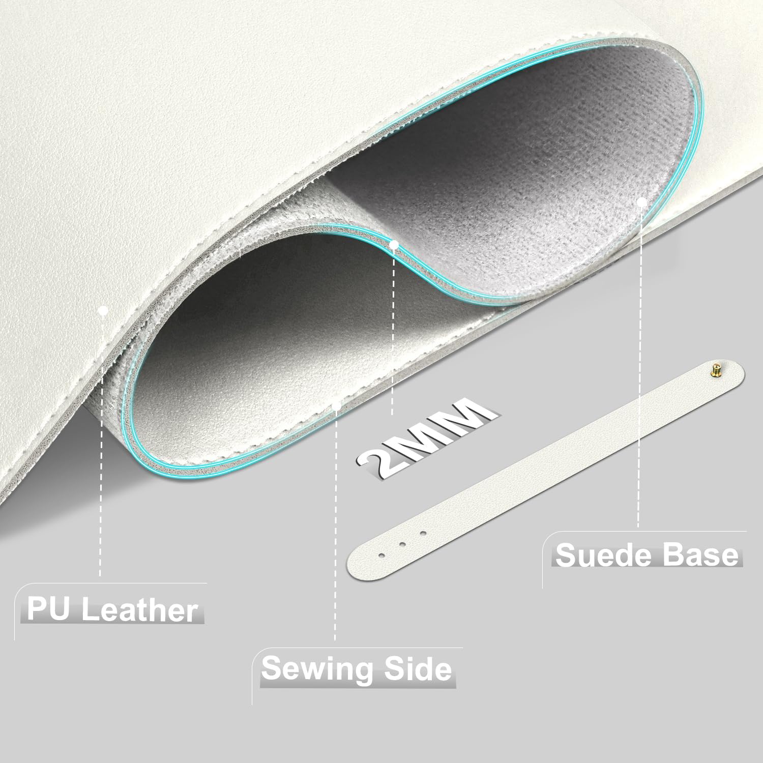 แผ่นรองโต๊ะหนังขนาด 39.4x17 นิ - Leather Desk Pad บทวิจารณ์และราคา