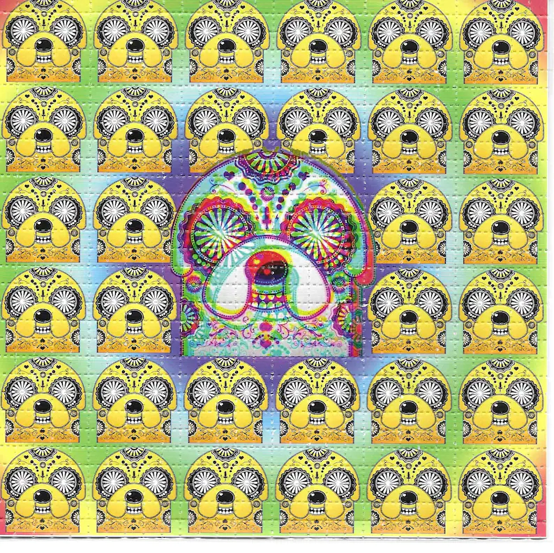 Crazy Time Psychedelic LSD Aci - Ink Blotter Paper บทวิจารณ์และราคา