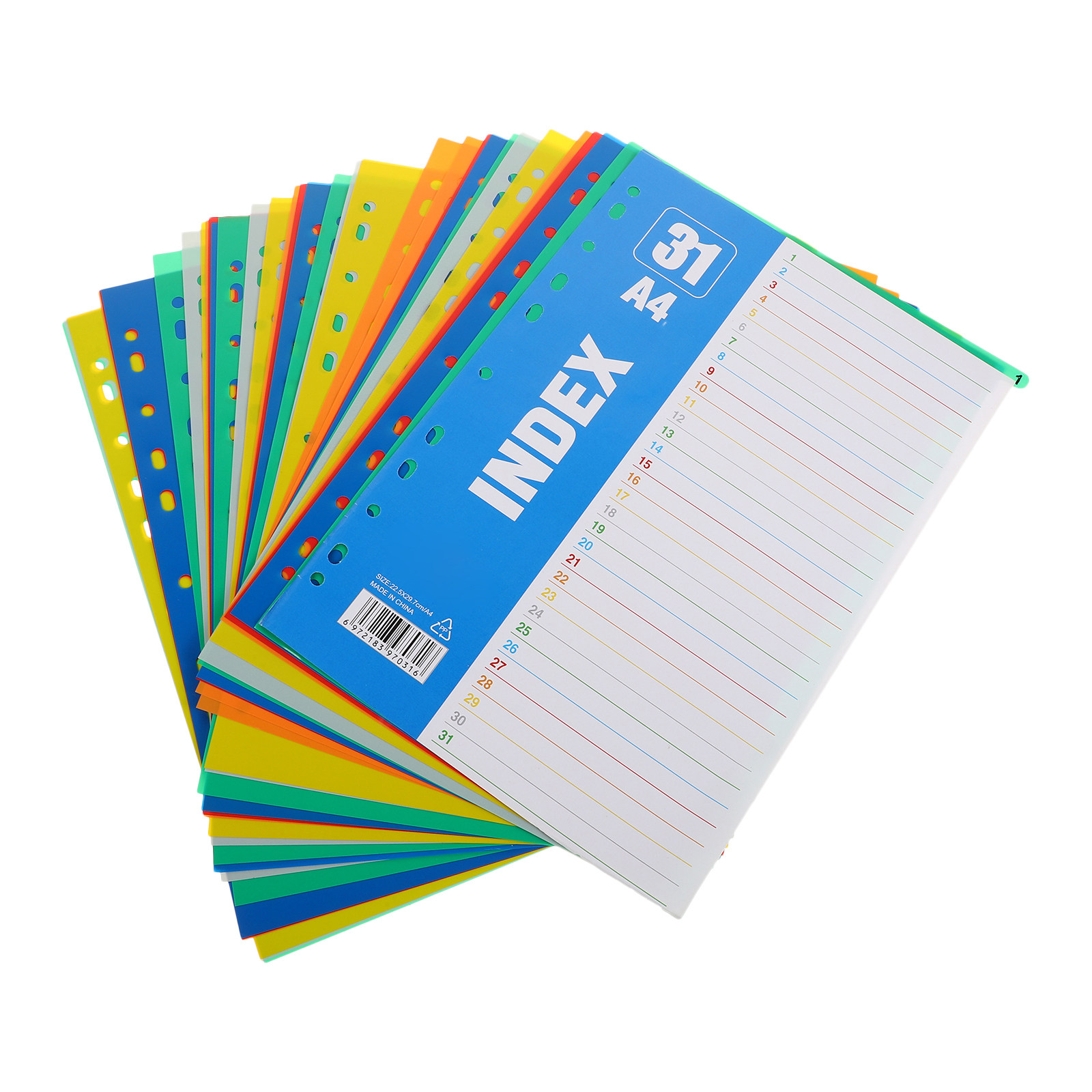ชุด 1 ชุด แผ่นแบ่งหน้าพลาสติก  - Tab Divider A4 บทวิจารณ์และราคา