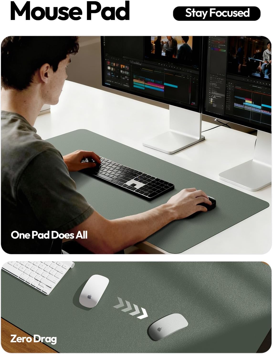 แผ่นรองโต๊ะหนัง, แผ่นรองเมาส์ข - Leather Desk Pad บทวิจารณ์และราคา