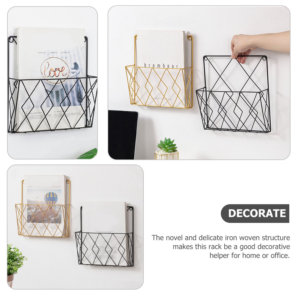 ที่เก็บเอกสารติดผนังโลหะคุณภาพ - Magazine Holder Rack บทวิจารณ์และราคา