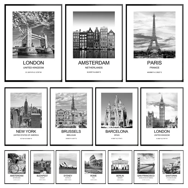 เมืองโปสเตอร์ New York London  - Ink Blotter Paper บทวิจารณ์และราคา