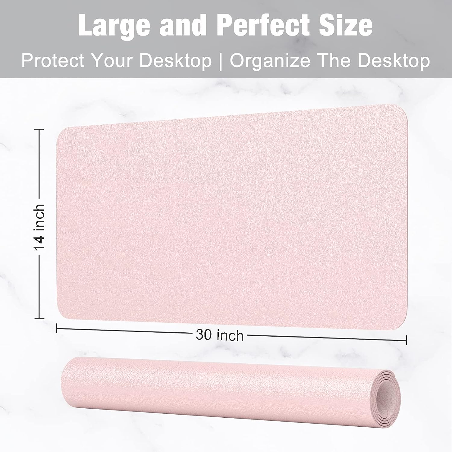 แผ่นรองโต๊ะหนัง PU ขนาด 30x14  - Leather Desk Pad บทวิจารณ์และราคา