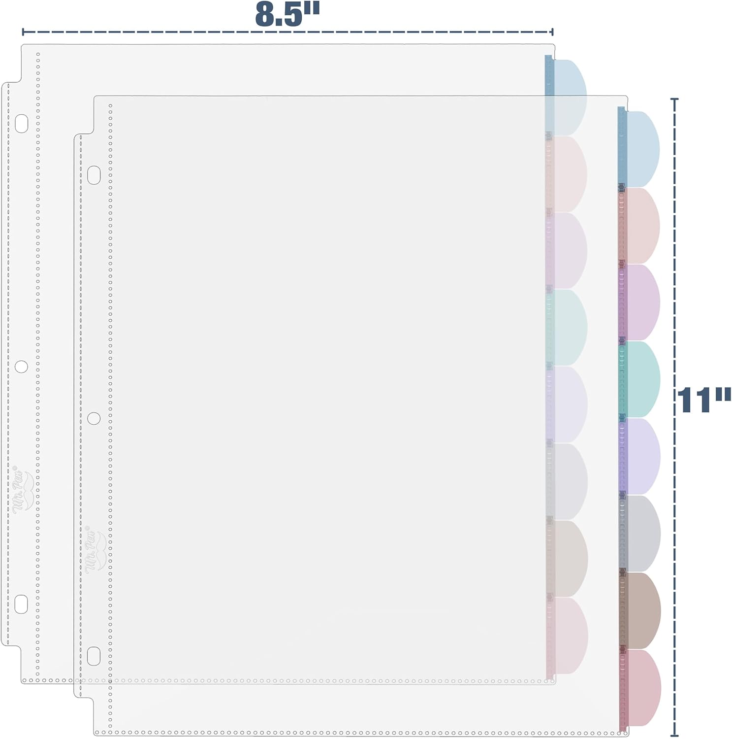 แผ่นใส A4 พร้อมแถบปิดผนึก 8 แถ - Tab Divider A4 บทวิจารณ์และราคา