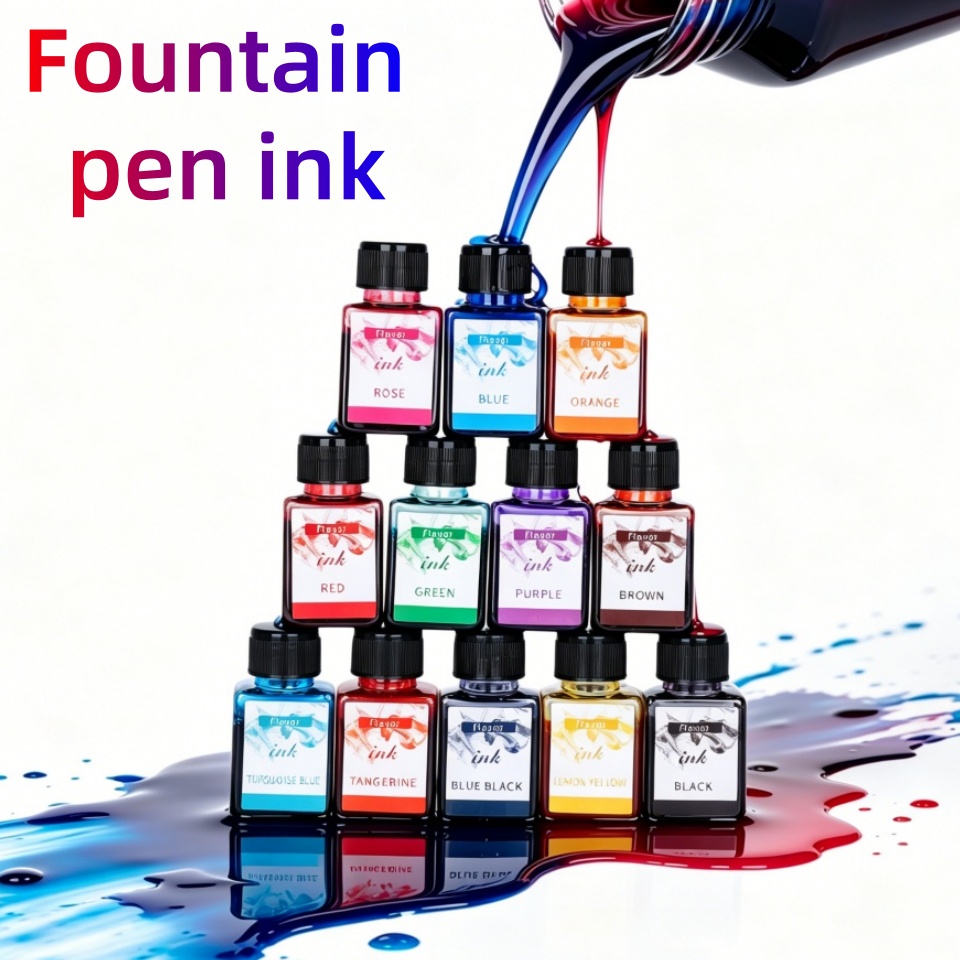 หมึกปากกาหมึกซึม 12 สี 25 มล.  - Fountain Pen Bottled Ink บทวิจารณ์และราคา