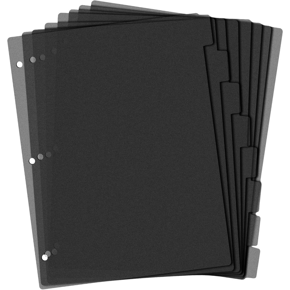 แผ่นแบ่งแฟ้มพลาสติกสีดำ 8 ช่อง - Tab Divider A4 บทวิจารณ์และราคา