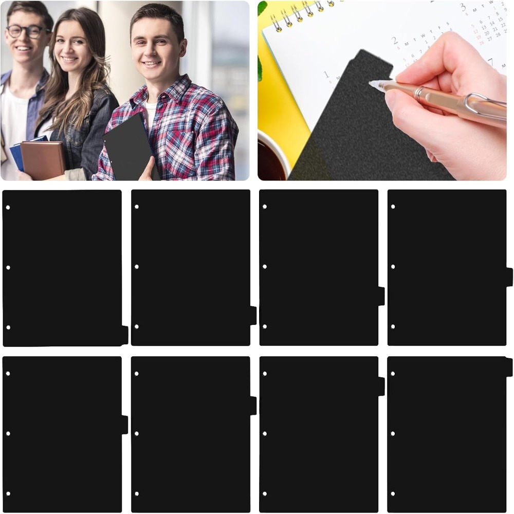 แผ่นแบ่งแฟ้มพลาสติกสีดำ 8 ช่อง - Tab Divider A4 บทวิจารณ์และราคา