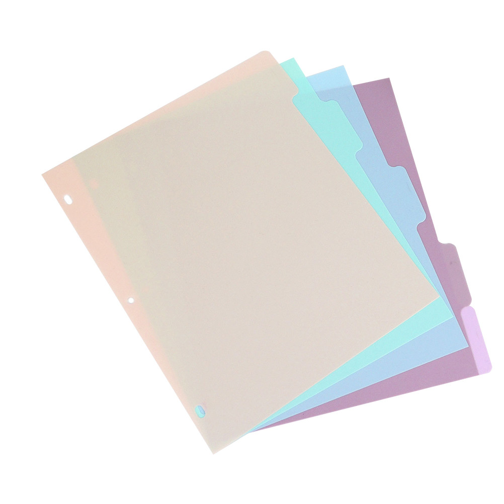 ชุด 1 ชุด แผ่นแบ่งเอกสาร A4 แบ - Tab Divider A4 บทวิจารณ์และราคา
