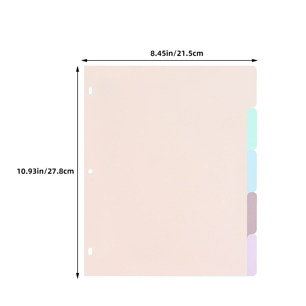 ชุด 1 ชุด แผ่นแบ่งเอกสาร A4 แบ - Tab Divider A4 บทวิจารณ์และราคา