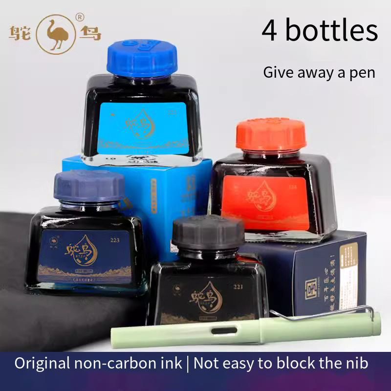 หมึกปากกาหมึกซึมออสทริช 2-ซีรี - Fountain Pen Bottled Ink บทวิจารณ์และราคา