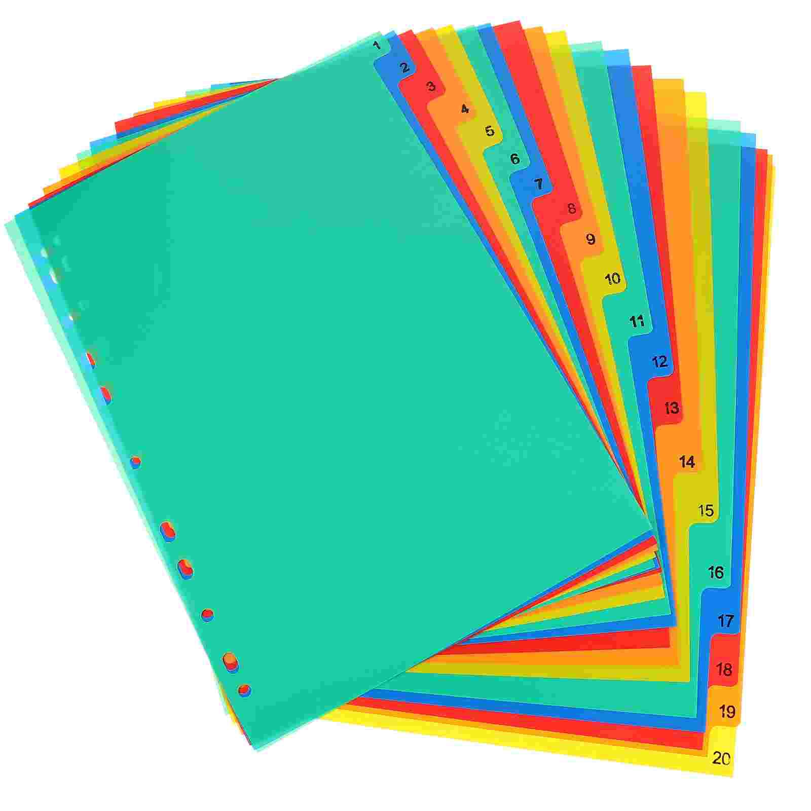 20 ชิ้น A4 แยกหลวม Notepad แบ่ - Tab Divider A4 บทวิจารณ์และราคา