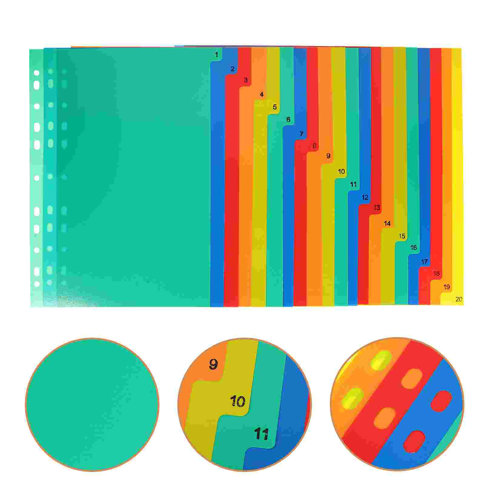 20 ชิ้น A4 แยกหลวม Notepad แบ่ - Tab Divider A4 บทวิจารณ์และราคา