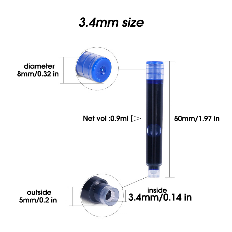 50pcs Fountain ปากกาตลับหมึกเต - Fountain Pen Bottled Ink บทวิจารณ์และราคา