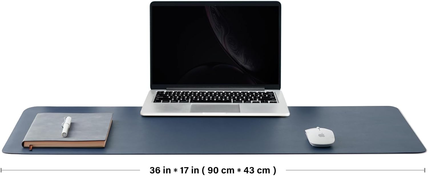 แผ่นรองโต๊ะทำงานแบบสองด้าน ทำจ - Leather Desk Pad บทวิจารณ์และราคา