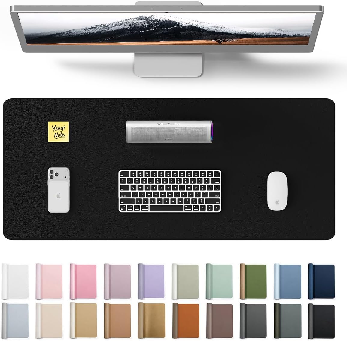 แผ่นรองโต๊ะหนังขนาดใหญ่ 23.6x1 - Leather Desk Pad บทวิจารณ์และราคา