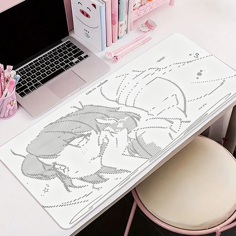 แผ่นรองเมาส์หนังลายการ์ตูนอนิเ - Leather Desk Pad บทวิจารณ์และราคา