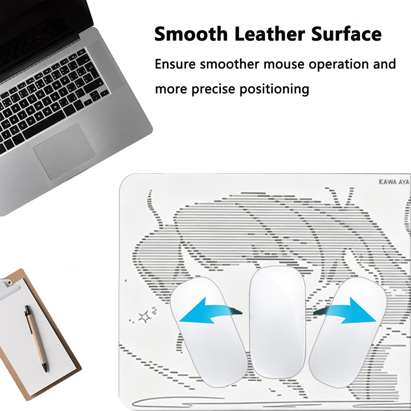 แผ่นรองเมาส์หนังลายการ์ตูนอนิเ - Leather Desk Pad บทวิจารณ์และราคา